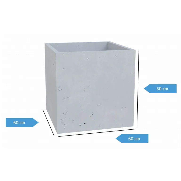 Donica betonowa BLOCK 60x60x60 cm C4Y techniczny