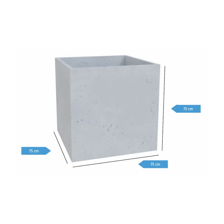 Donica betonowa BLOCK 75x75x75 cm C4Y techniczny