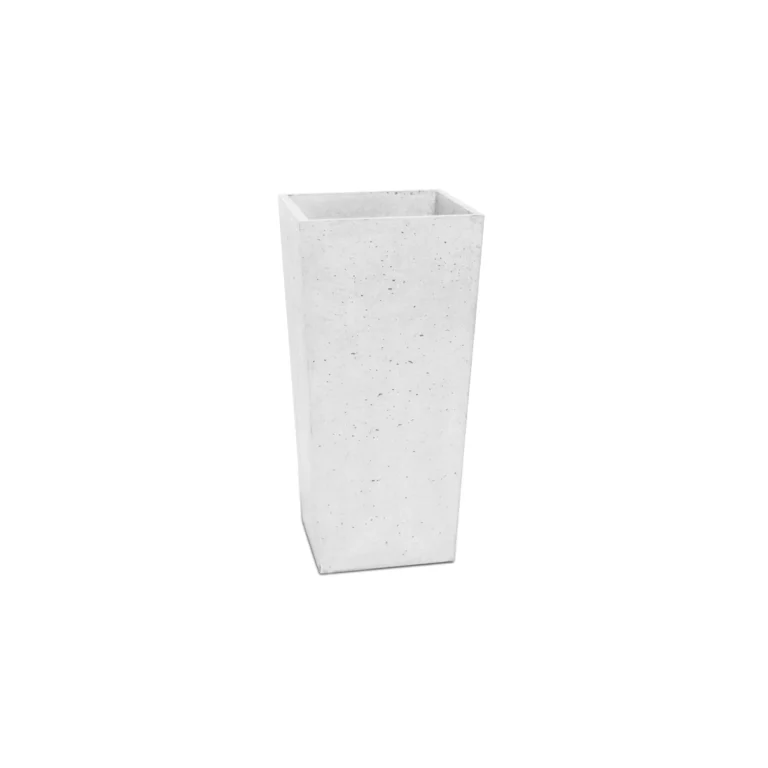 Donice betonowe cone 23x32x63 cm C4Y kolor bialy