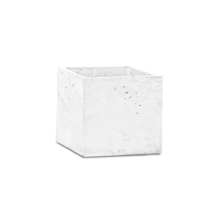 Doniczka betonowe s 14x14x15 cm C4Y kolor bialy